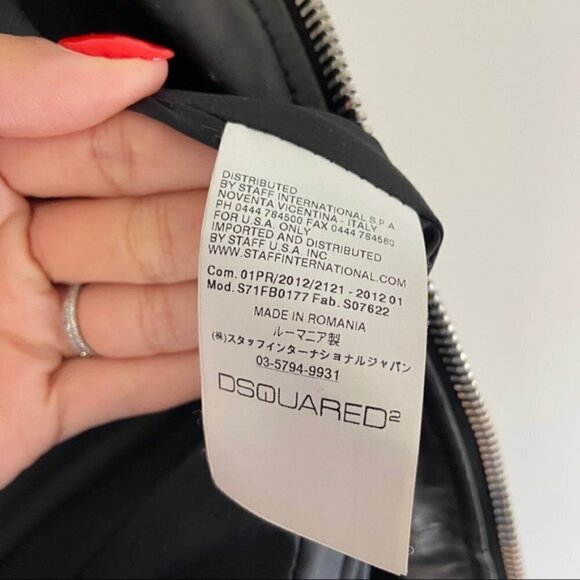 Dsquared2 RARE BORN IN 1964 STUDDED LEATHER JACKET - Picture 9 of 15